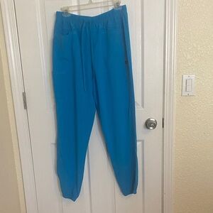 Women’s Petite Medium Turquoise ScrubStar Jogger Style Scrub Pants